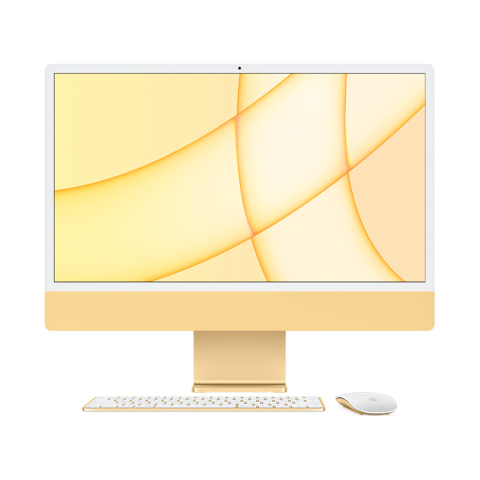 iMac 24" Retina 4,5K, (M1 8C CPU, 8C GPU), 8 ГБ, 512 ГБ SSD, жёлтый